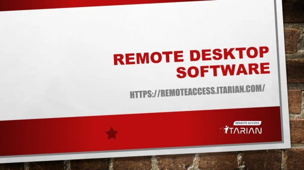 Remote Desktop Connection | Itarian #1 Software