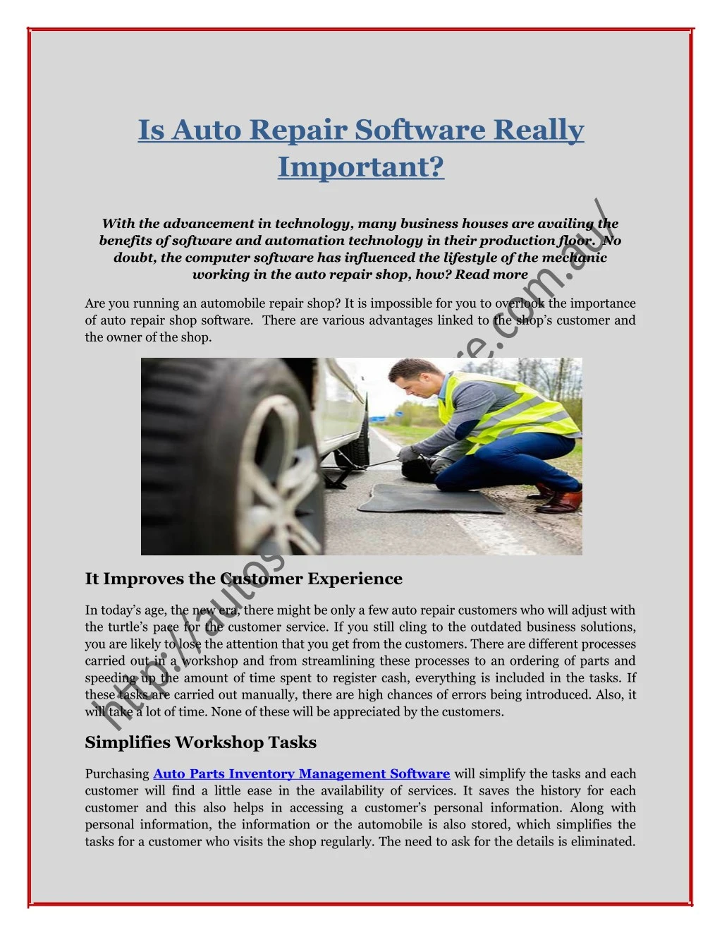 is auto repair software really important