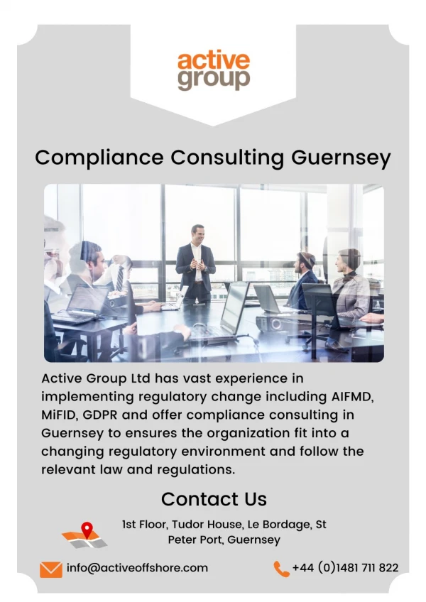 Compliance Consulting Guernsey
