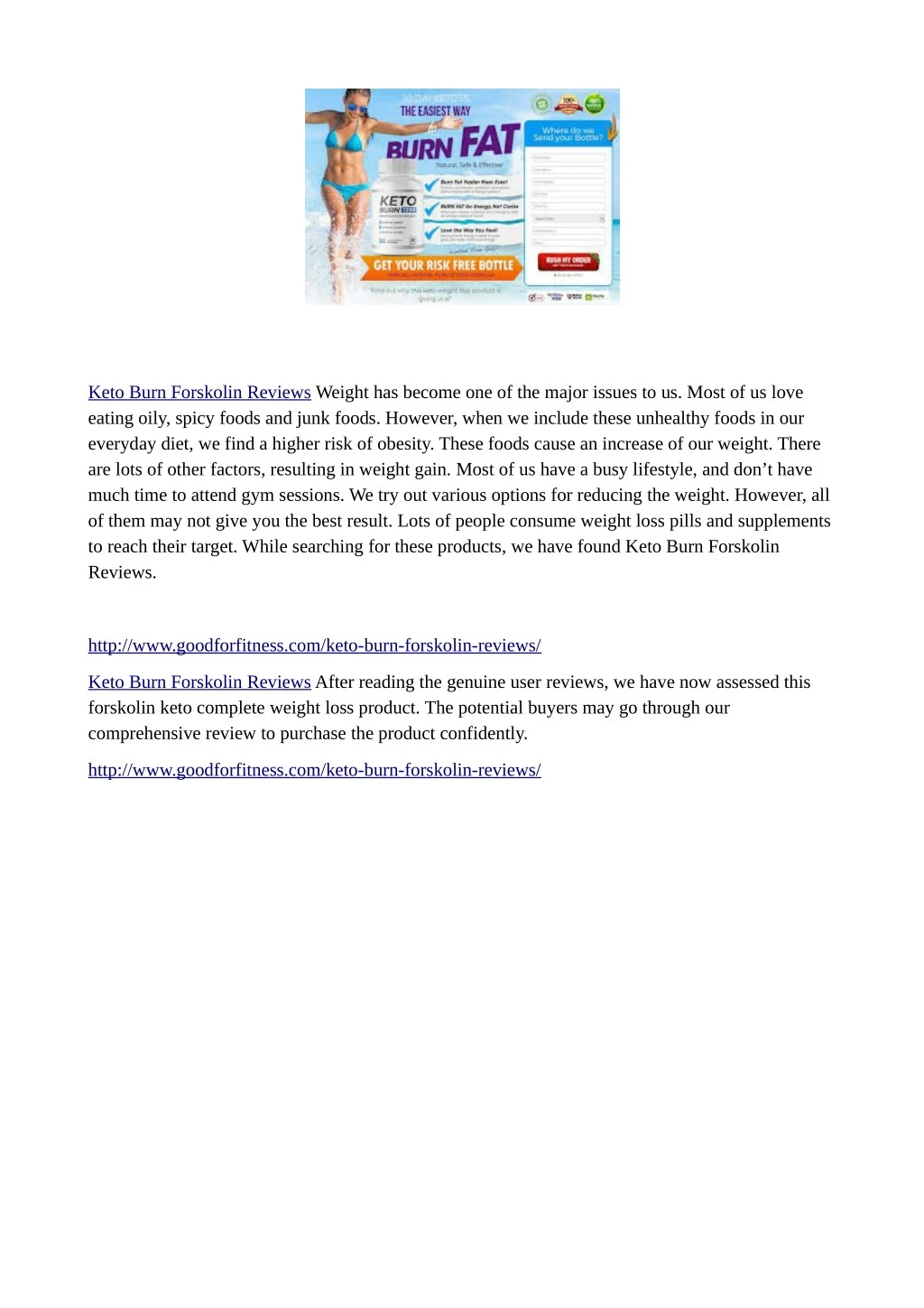 keto burn forskolin reviews weight has become