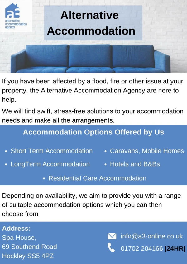Alternative Accommodation | A3 Online