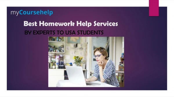 Best Homework Help Services by Experts to USA Students
