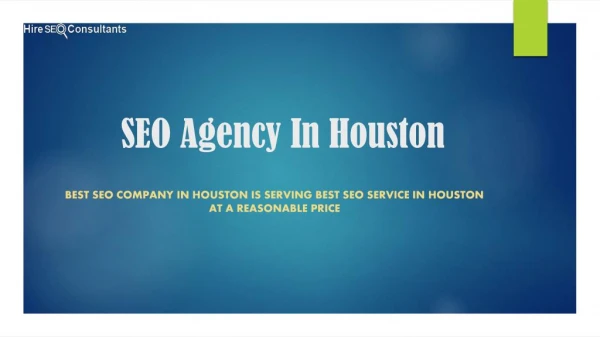 SEO Agency In Houston