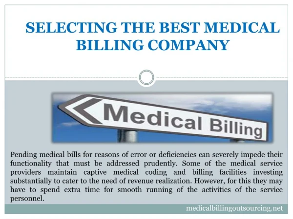 SELECTING THE BEST MEDICAL BILLING COMPANY