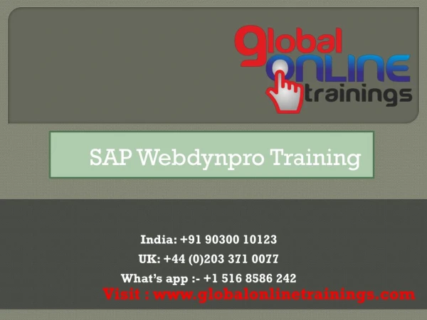 SAP Webdynpro training | SAP Webdynpro ABAP Online Course-GOT