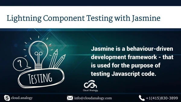 LIGHTNING COMPONENT TESTING WITH JASMINE