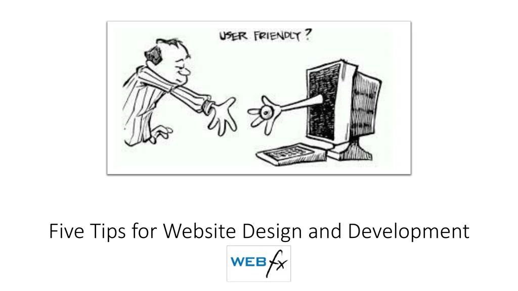 five tips for website design and development