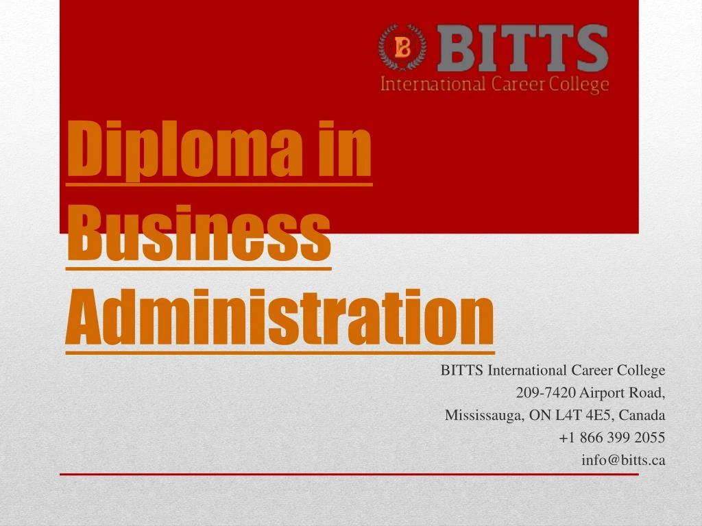 diploma in business administration