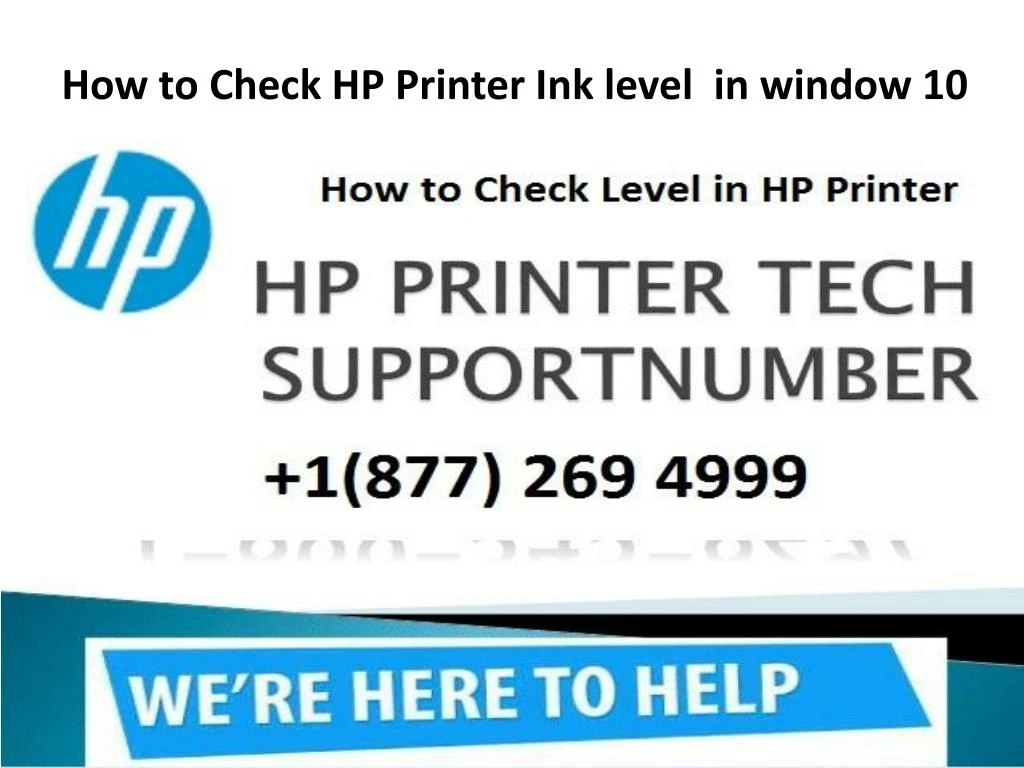 how to check hp printer ink level in window 10