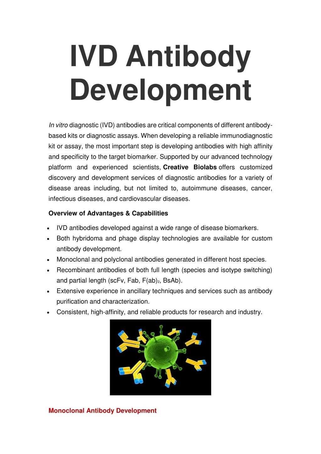 ivd antibody development