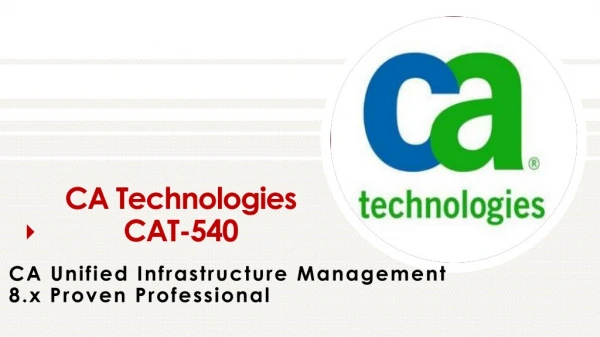 CAT-540 Practice Test Questions
