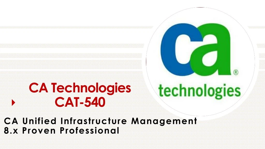 ca technologies cat 540
