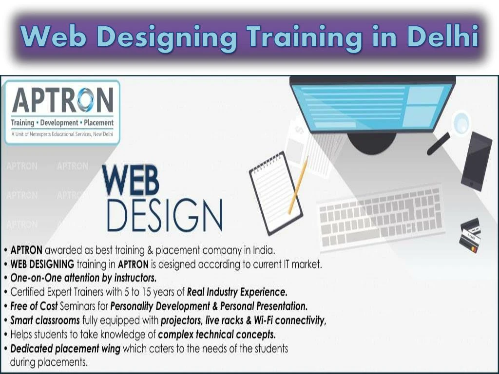 web designing training in delhi