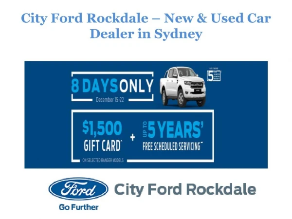 City Ford Rockdale - New & Used Car Dealers Sydney
