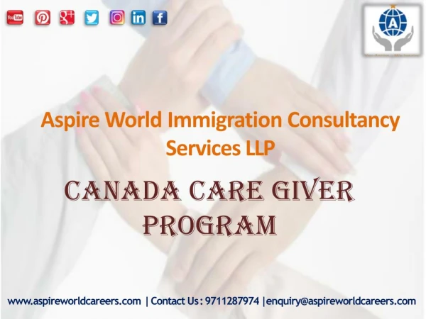 Canada Caregiver Programme For Permanent Resident | Canada Caregiver PR visa consultancy | Aspire Wo