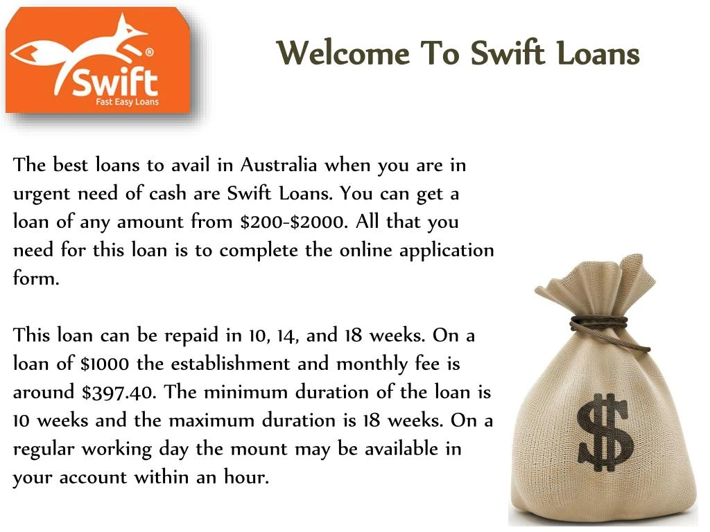 welcome to swift loans