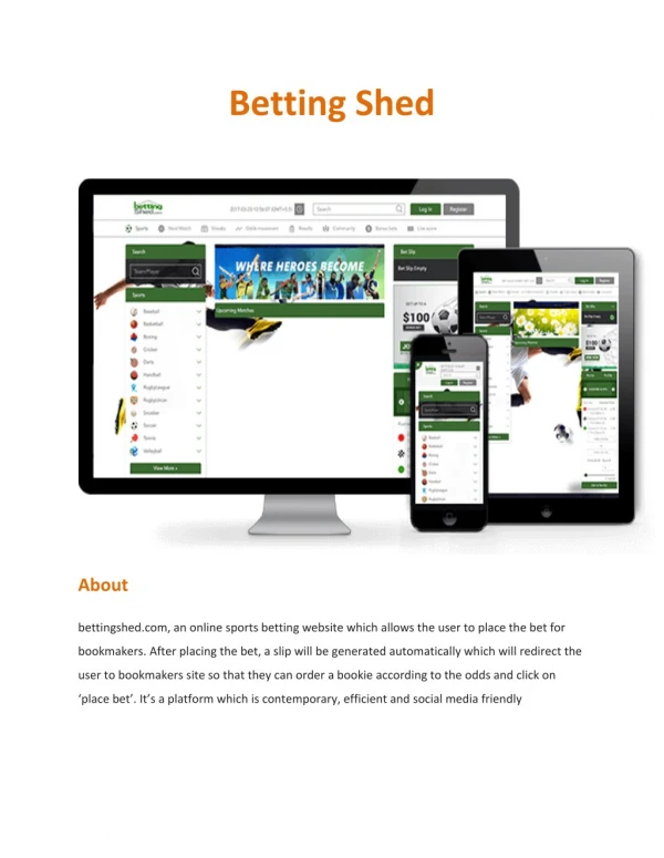 Betting Shed | Sports Betting Website | Online Gambling