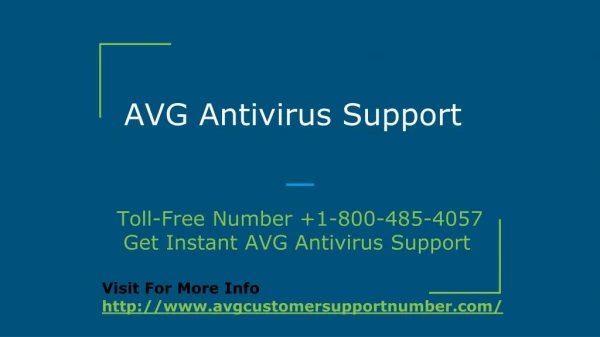 AVG Antivirus Support Phone Number 1-800-485-4057