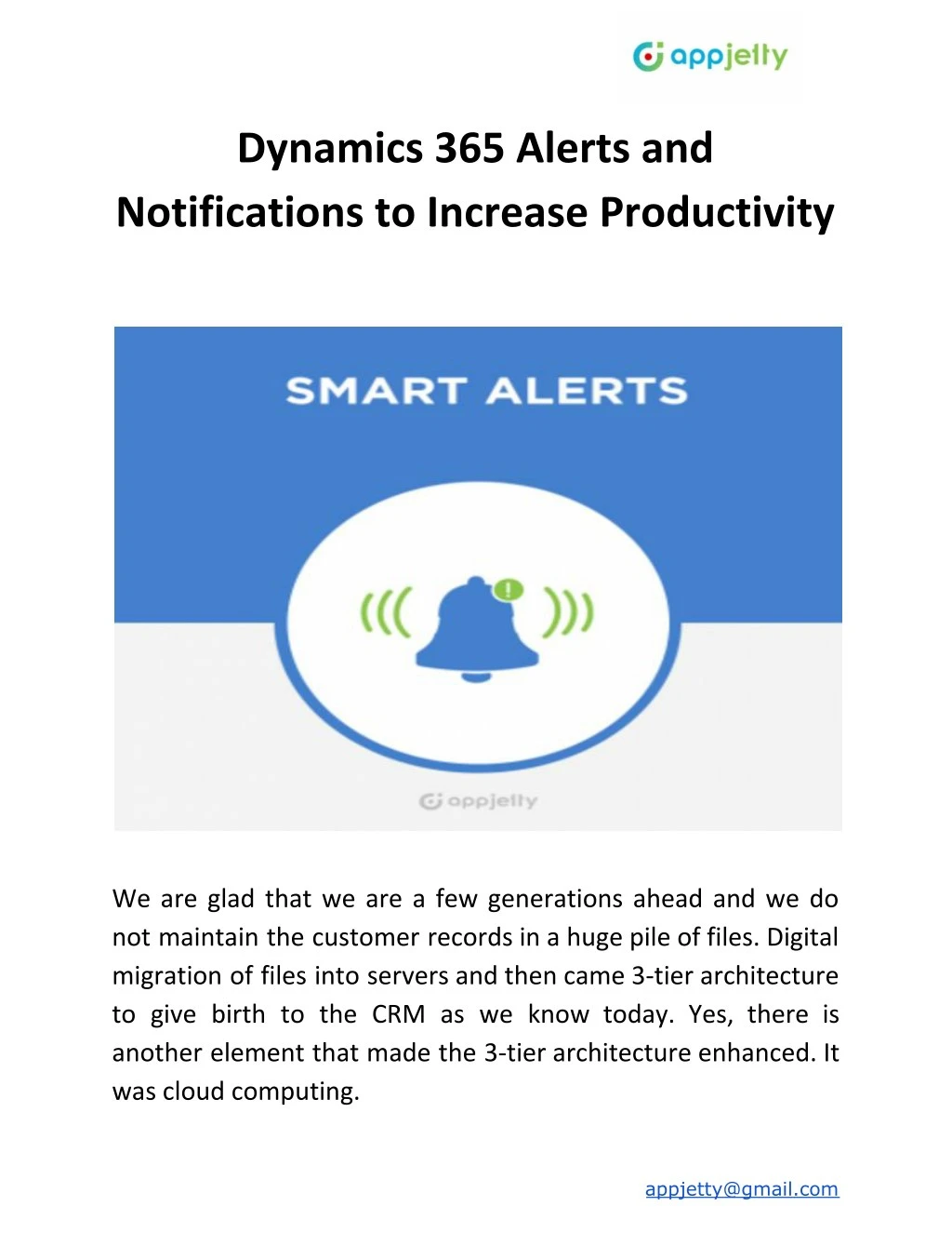 dynamics 365 alerts and notifications to increase