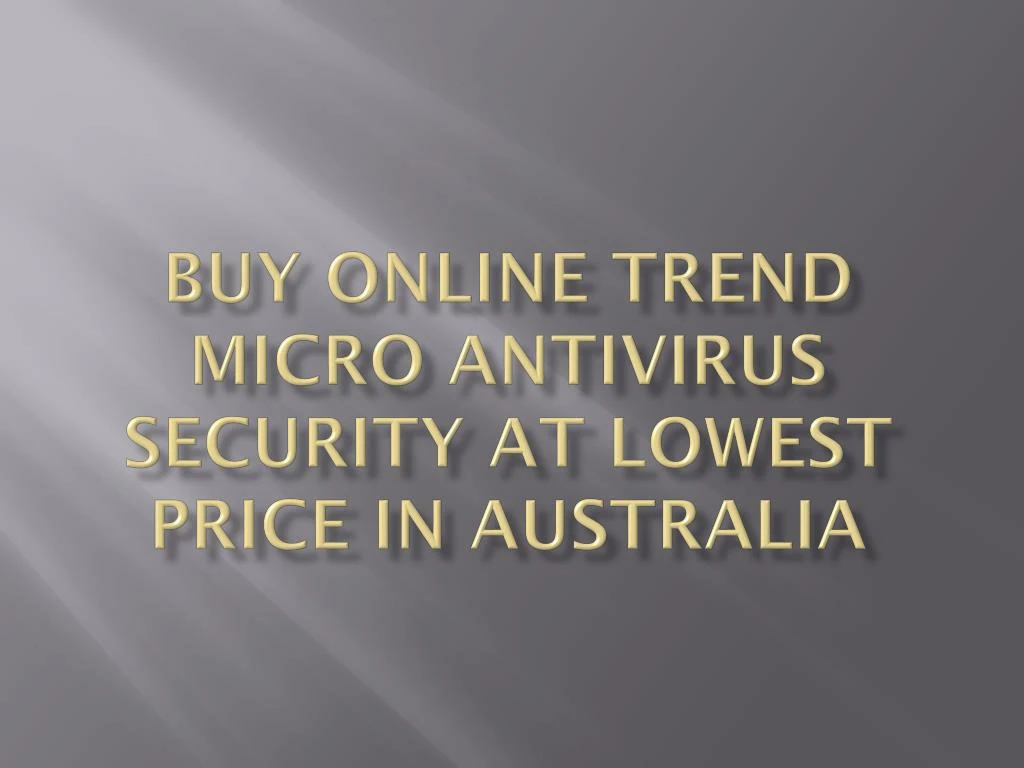 buy online trend micro antivirus security at lowest price in australia