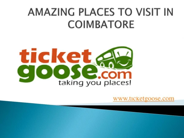 Amazing Places to Visit in Coimbatore- SRS Travels