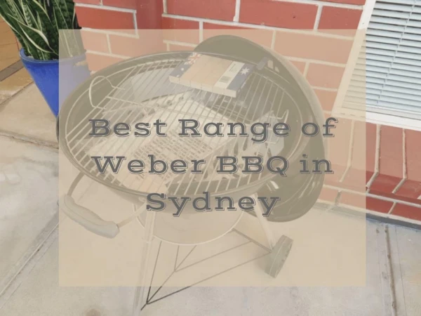 Best Range Of Weber BBQ Sydney