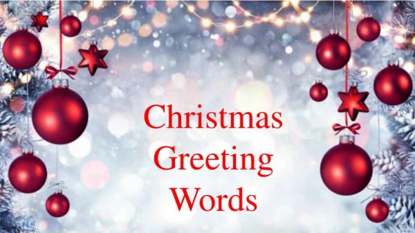christmas greeting words business