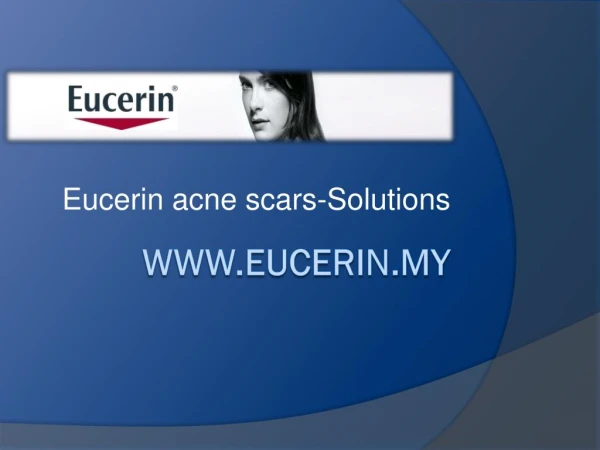 Eucerin acne scars- Solutions