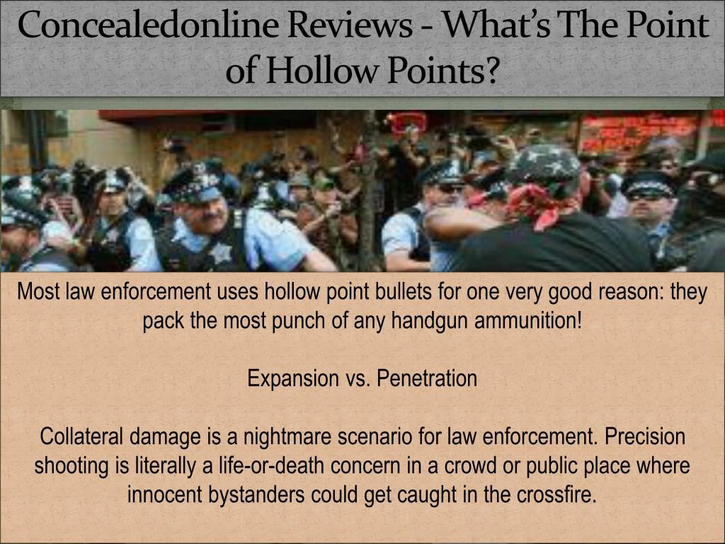 concealedonline reviews what s the point of hollow points