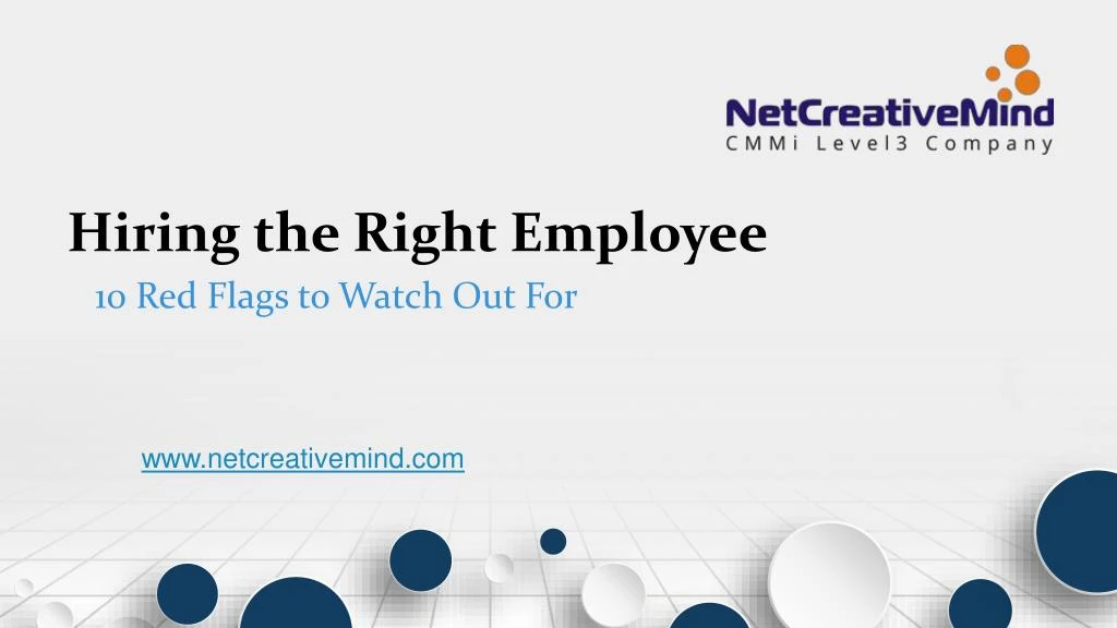 hiring the right employee