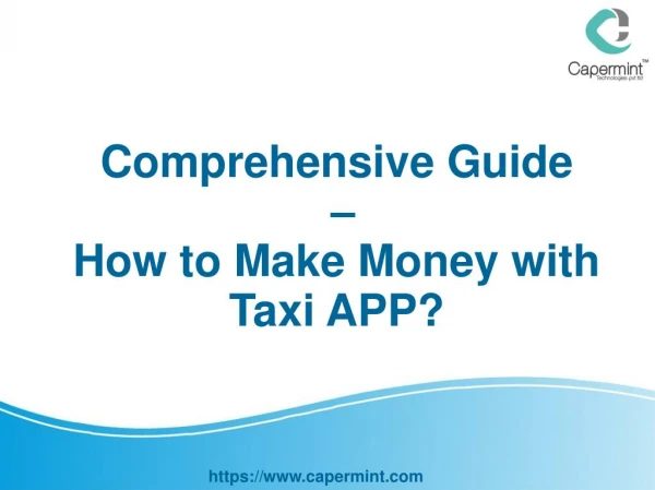 Comprehensive Guide- How To Make Money With Taxi APP?
