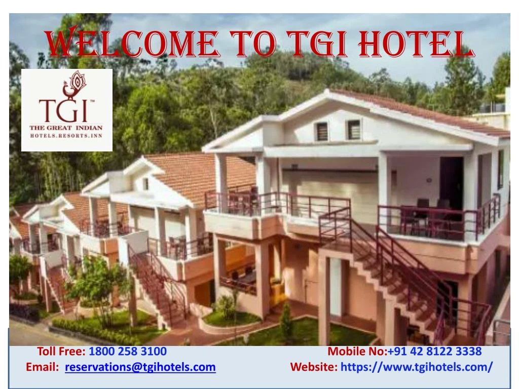 welcome to tgi hotel