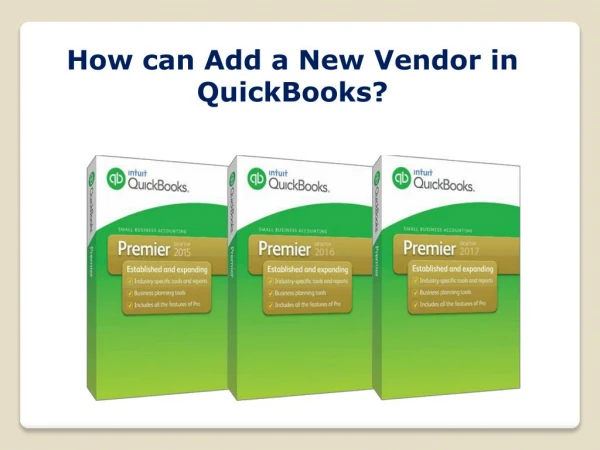 How can Add a New Vendor in QuickBooks?