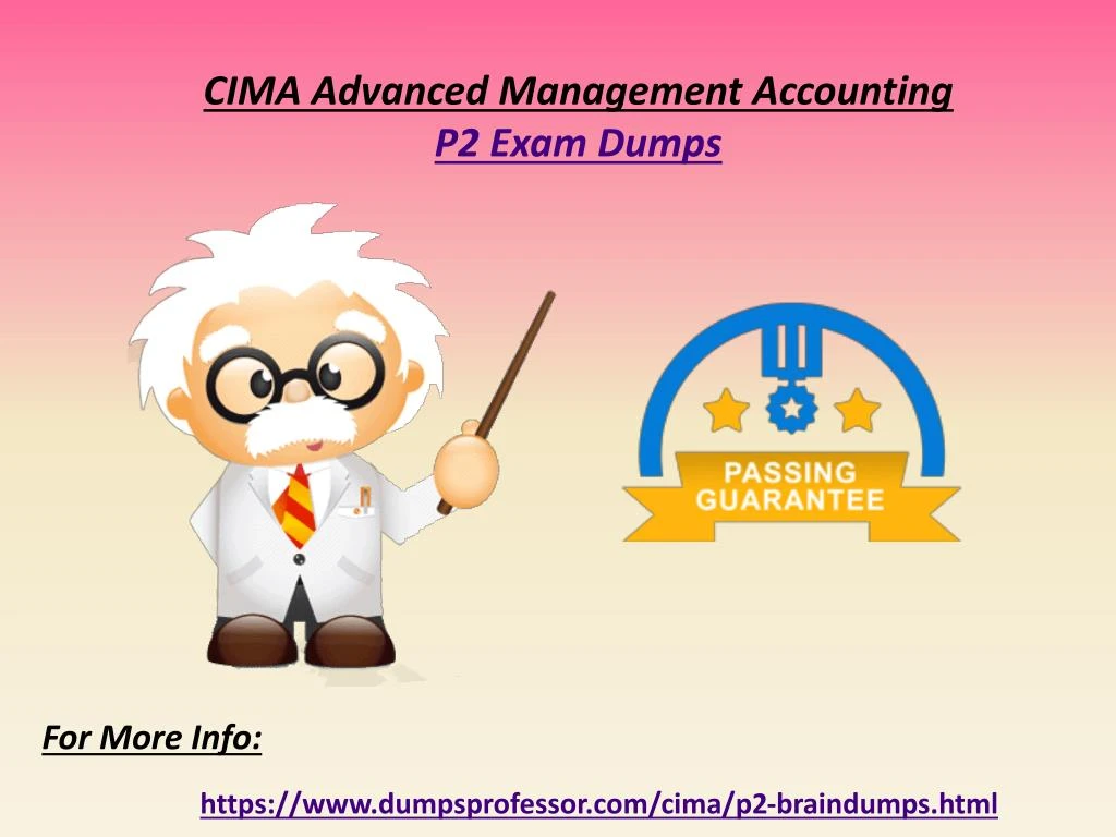 cima advanced management accounting p2 exam dumps
