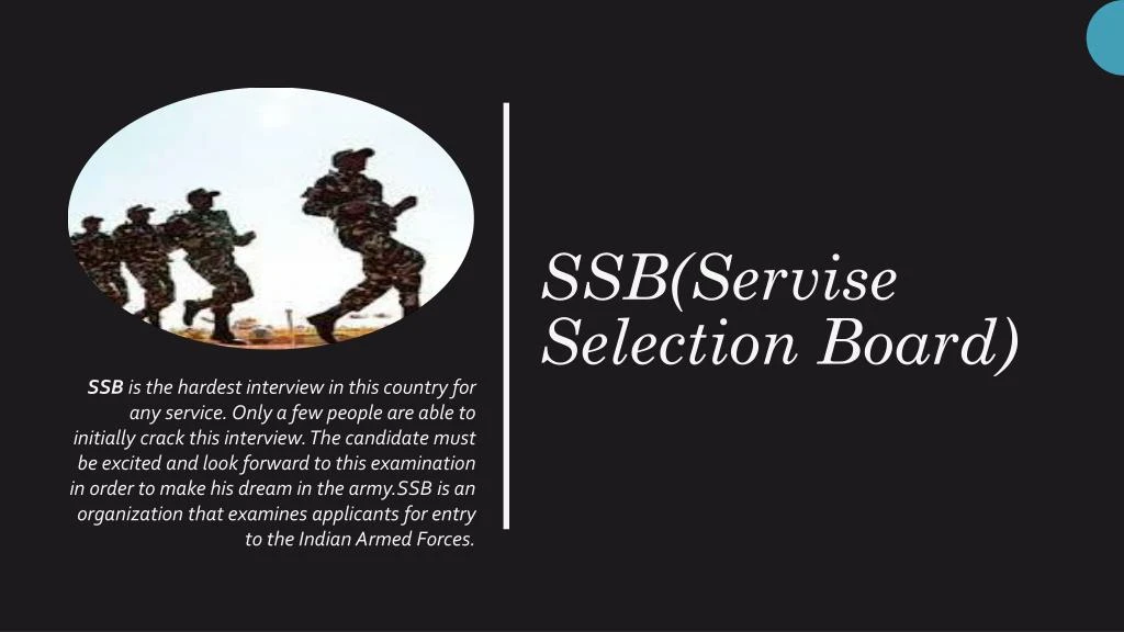 ssb servise selection board