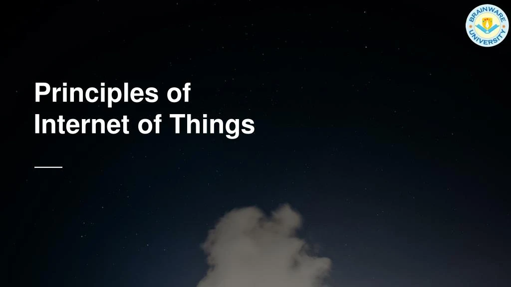 principles of internet of things