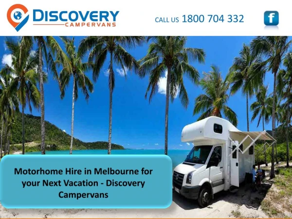 Motorhome Hire in Melbourne for your Next Vacation - Discovery Campervans