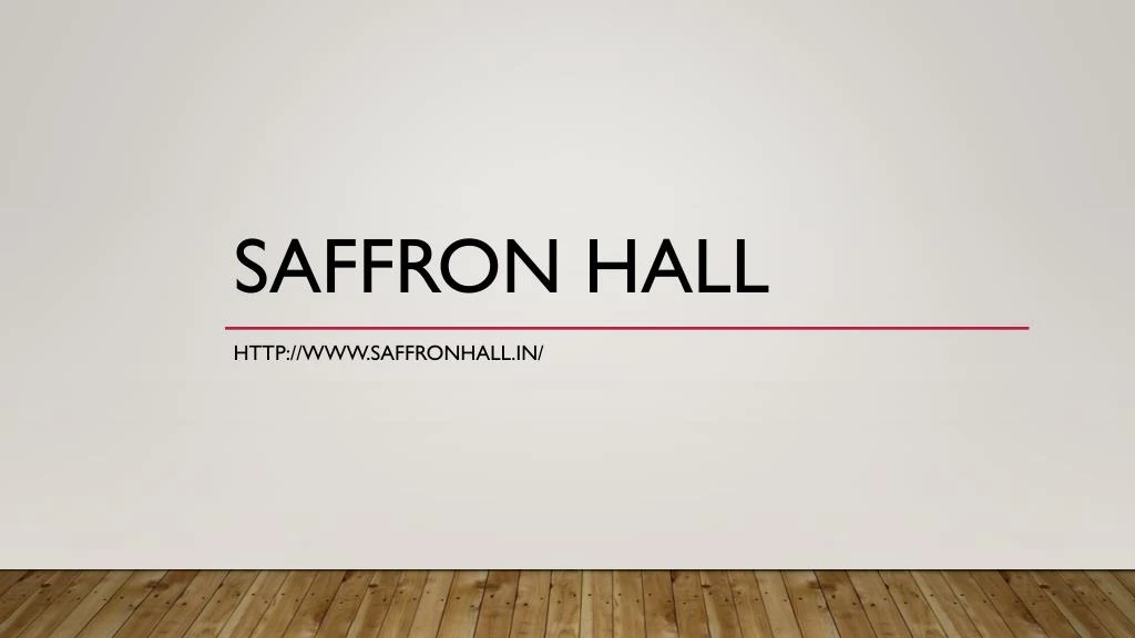 saffron hall