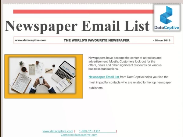 Newspaper Email List | Newspapers Industry Mailing Database