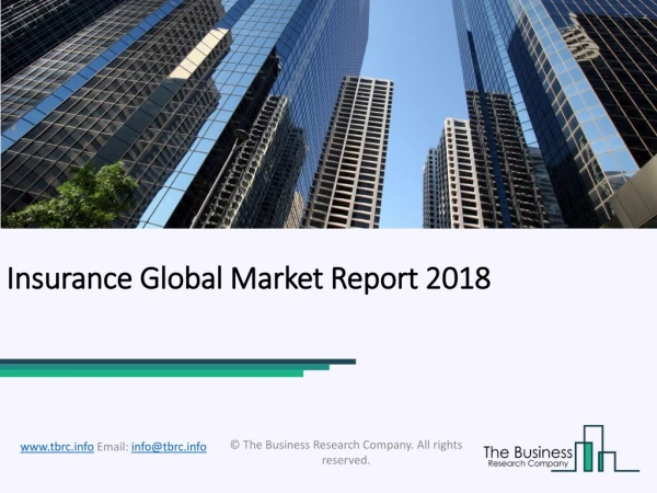 Insurance Global Market Report 2018
