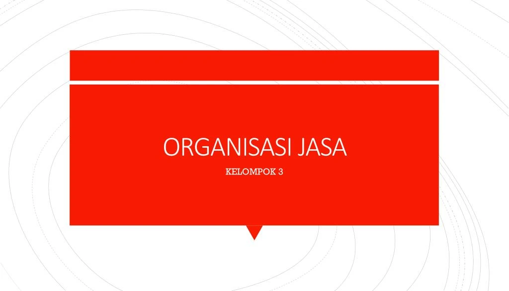 organisasi jasa