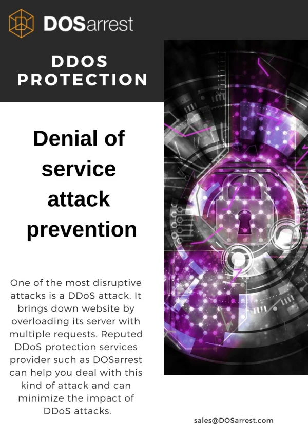 Minimize the impact of DDoS attack