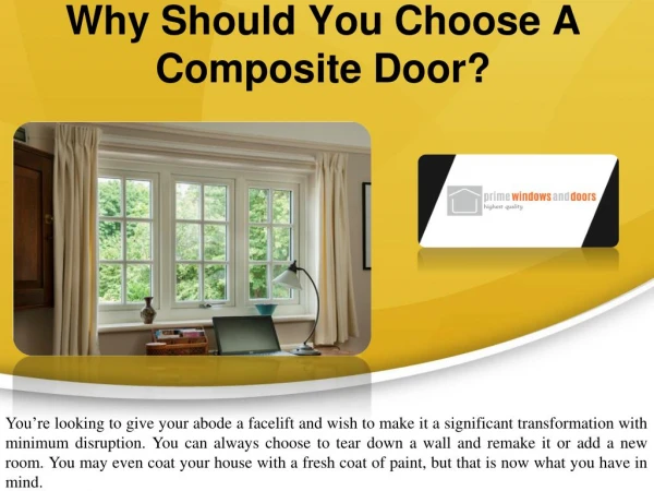 why should you choose a composite door