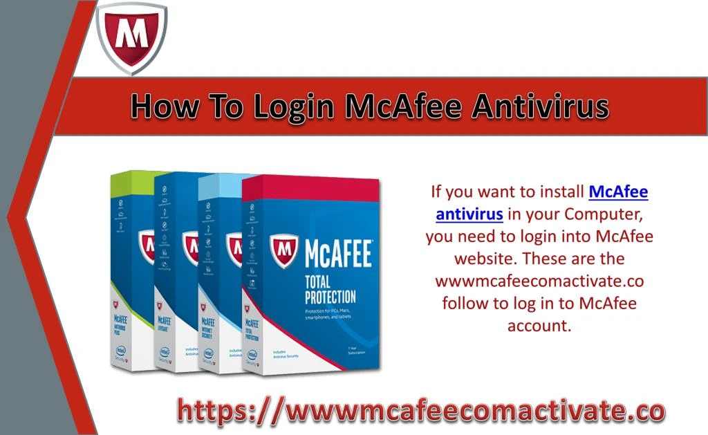how to login mcafee antivirus