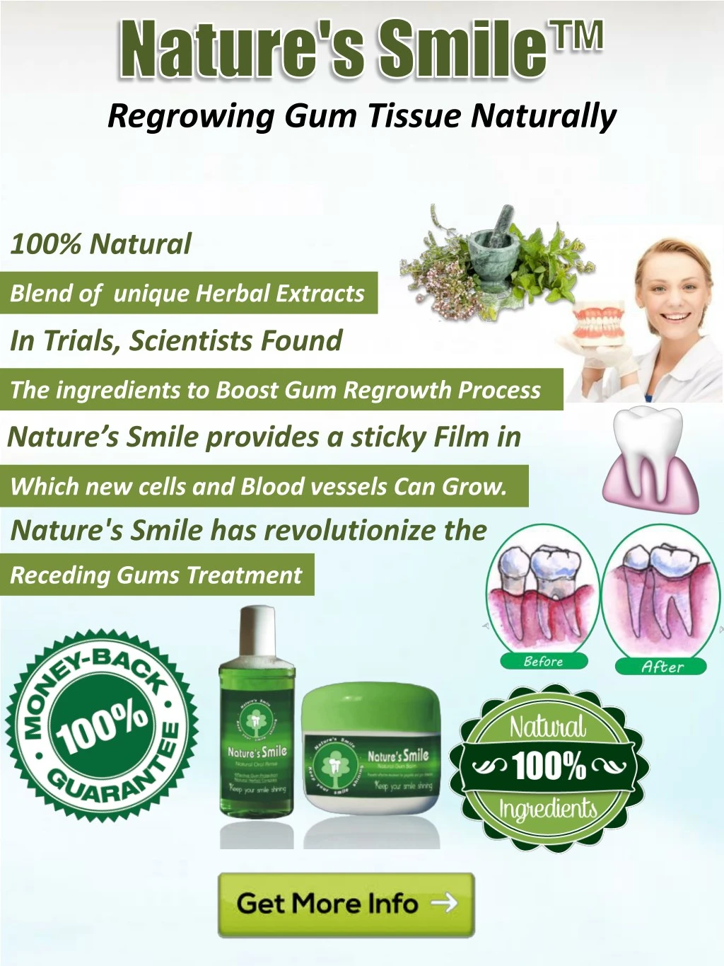 regrowing gum tissue naturally