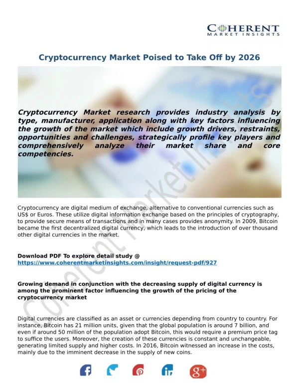 Cryptocurrency Market Poised to Take Off by 2026