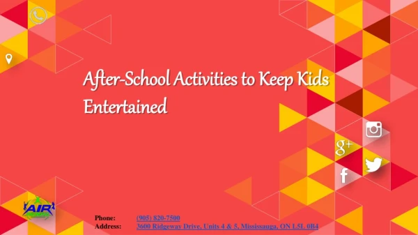 After-School Activities to Keep Kids Entertained