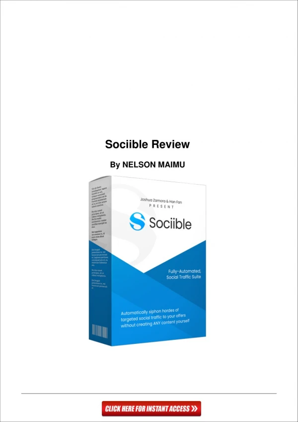 Sociible Review and Huge Bonuses