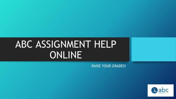 Abc Online Assignment help