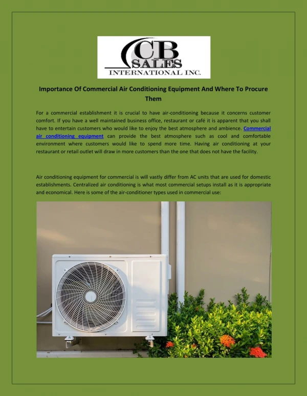 Wholesale Air Conditioning Online Sales And Support Florida